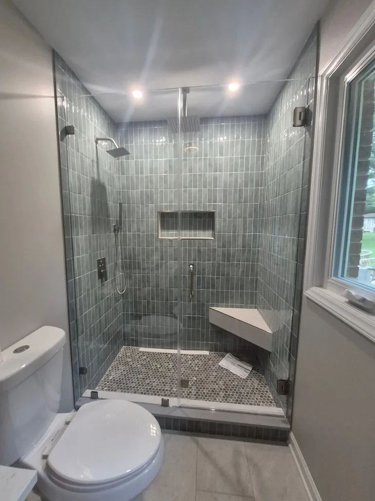 Glass shower panel installed in Milpitas